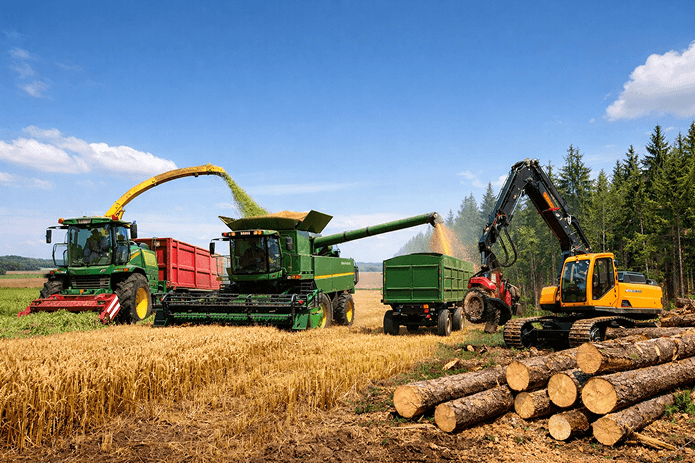 Flexible Mietlösungen für Landwirtschaft & Forstwirtschaft
